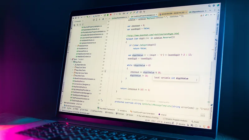 A laptop screen shows an IDE with code open, the kind of session where an MCP-connected AI assistant discovers and inspects abilities before running them against a live WordPress site.