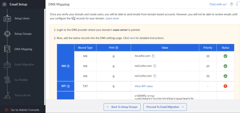 Mapping your DNS records