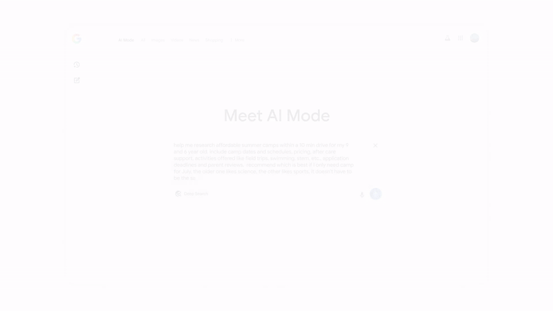 Google AI Mode Deep Search